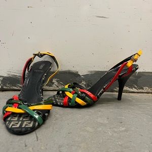 Fendi Multi-Color Heels